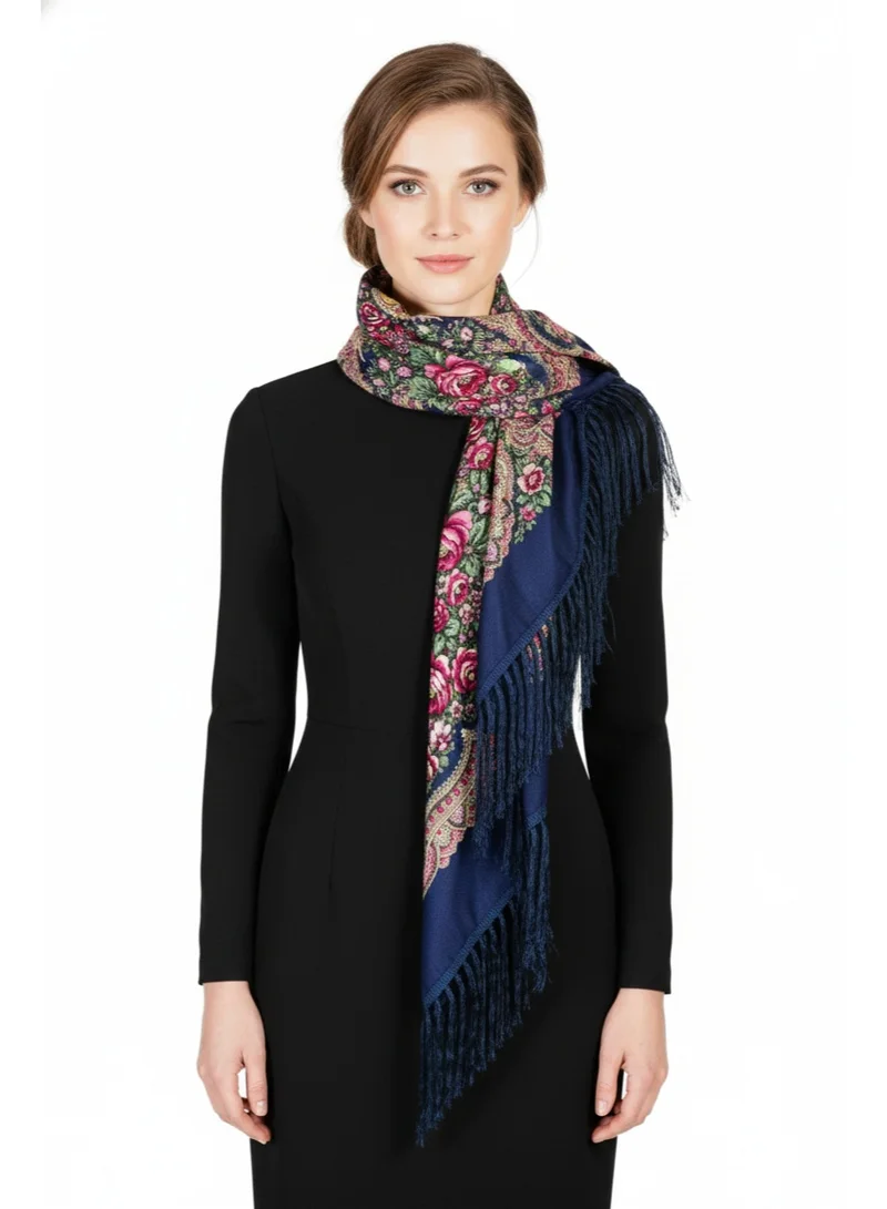 Bidani Heritage Shawl – Sapphire Floral